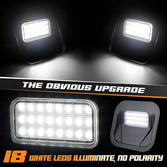 HERCOO Tailgate Step Light LED Truck Bed Multi-Pro Lamp Kit Compatible with GMC Sierra 1500 2500 HD 3500 HD 2020-2021 Chevrolet Silverado 1500 2500 HD 3500 HD 2020, Replacement for 84347814