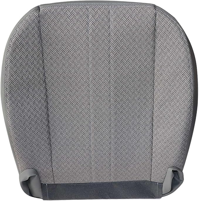GXARTS Driver or Passenger Side Bottom Cloth Replacement Seat Cover Compatible with Chevy Express GMC Savana 2003 2004 2005 2006 2007 2008 2009 2010 2011 2012 2013 2014 Pewter Gray