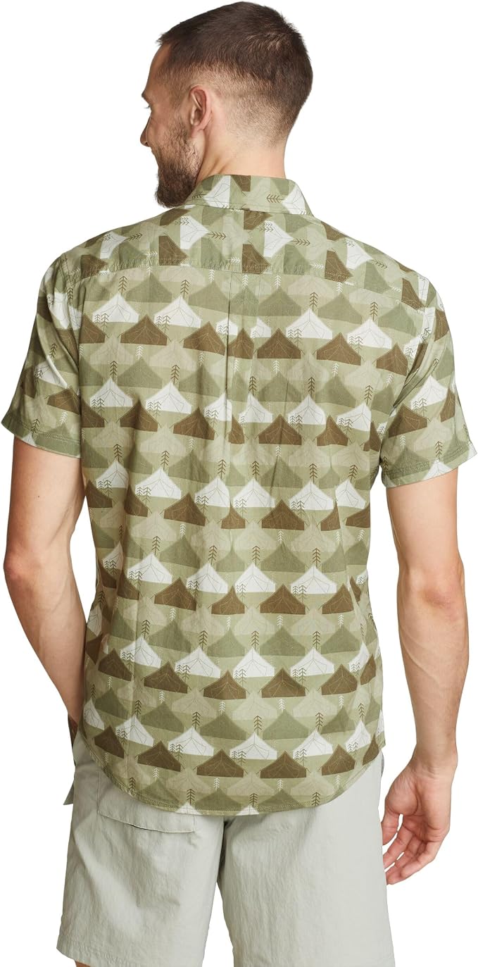 Eddie Bauer Men's Baja Short-Sleeve Shirt - Print