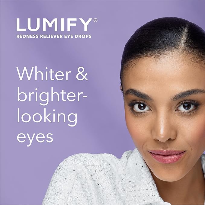 LUMIFY Redness Reliever Eye Drops, For Whiter Brighter Looking Eyes, 0.25 Fl Oz (7.5 mL)