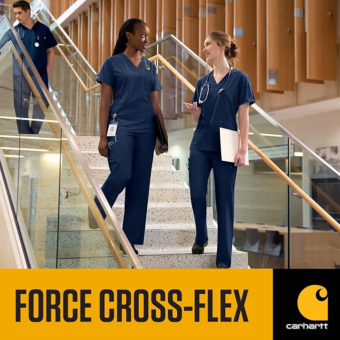 Carhartt Scrubs C12110 Women's Force® Cross-Flex Modern Fit V-Neck Top