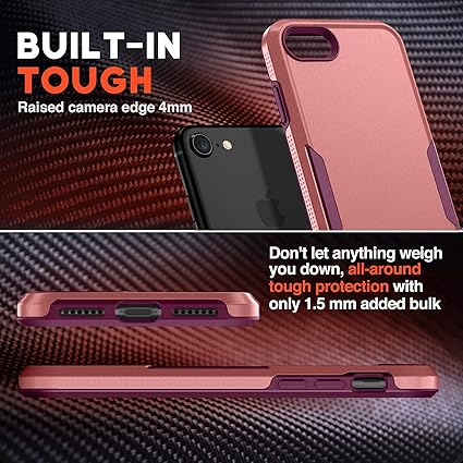 NTG Designed for iPhone SE 2022 CaseiPhone SE 2020 CaseiPhone 8 CaseiPhone 7 case, Heavy-Duty Tough Rugged Lightweight Slim Shockproof Protective Case for iPhone 4.7 Inch, Pinksand