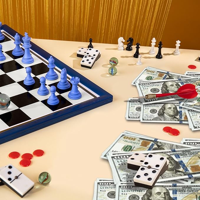 Flyart 200 PCS Prop Money for Pretend Play, Play Money for Learning, Movie, Board Game, Party