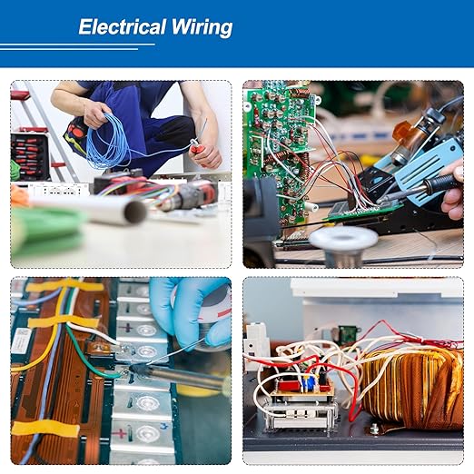 MECCANIXITY 24 Gauge Wire Silicone Wire 24AWG Electrical Wire Stranded Wire Tinned Copper Wire High Temp Hookup Wire Blue and Green 3.0m10ft for Car Model Electric Appliances 2pcs
