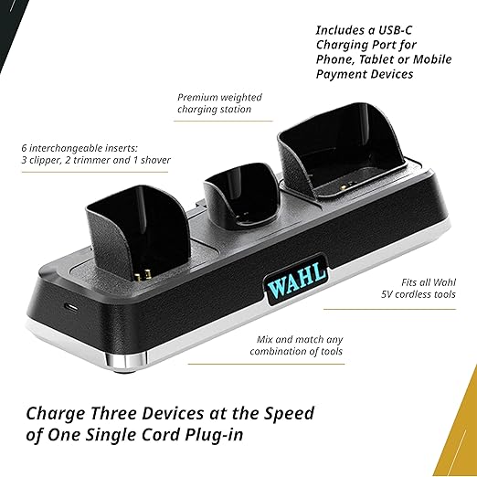 Wahl Professional Power Station High Performance Multi Tool Charging Dock for Barbers Stylists