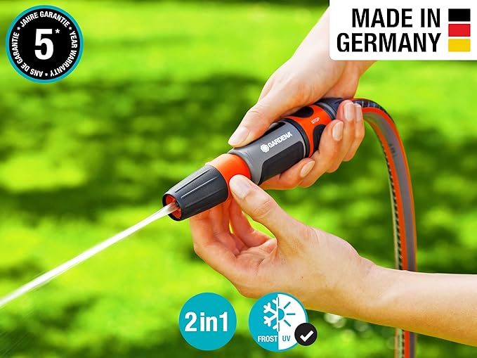 GARDENA (37114FP) Frost Proof 2-in-1 Fully Adjustable Nozzle
