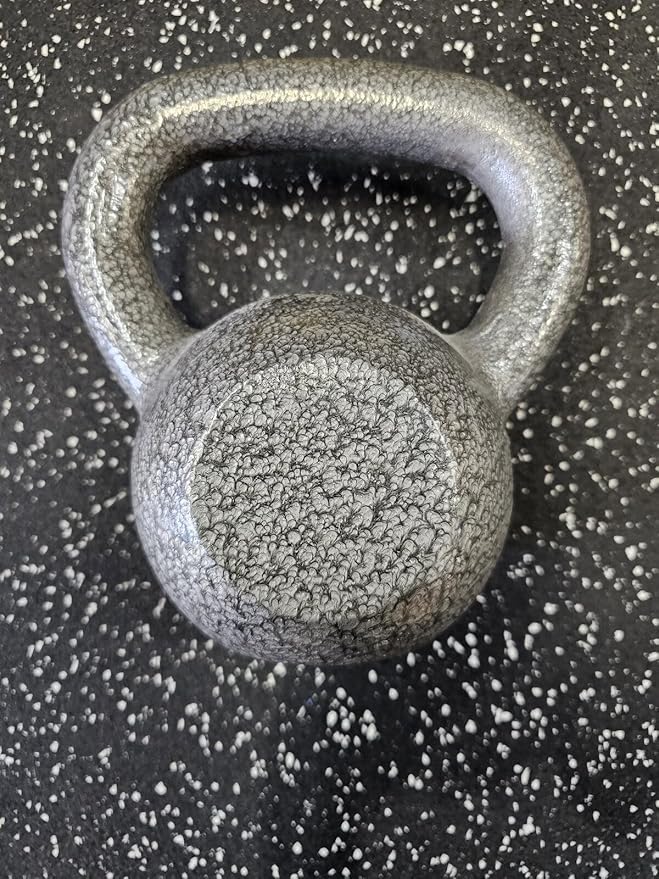 20 lb Kettlebell Cast Iron Hammertone Gray