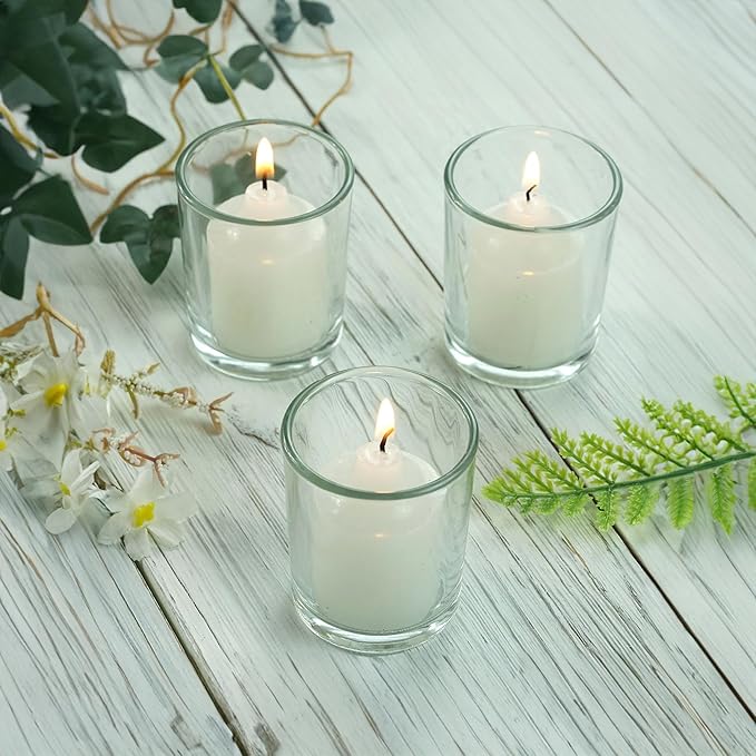WGV Tea Light Votive Candle Holder 2x2.4, Clear Tiny Utility Cylinder Glass Vase, Small Planter Terrarium for Home Accent Decor, 1 Pc