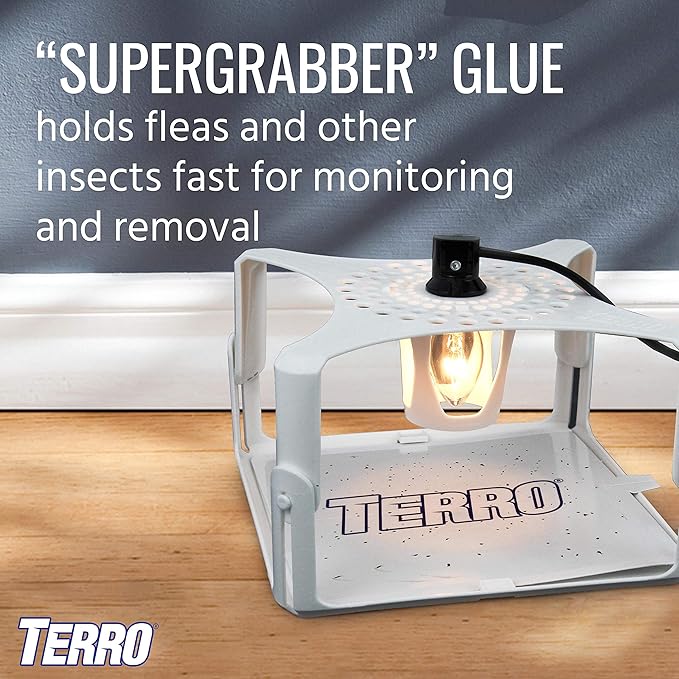 TERRO T231 Flea Trap Refills - Replacement Flea Trap Glue Boards,White, 3 Count (Pack of 1)