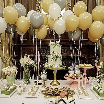 PartyWoo Tan Balloons, 50 pcs 12 Inch Boho Tan Balloons, Light Brown Balloons for Balloon Garland or Balloon Arch as Birthday Party Decorations, Wedding Decorations, Baby Shower Decorations, Tan-F19-M