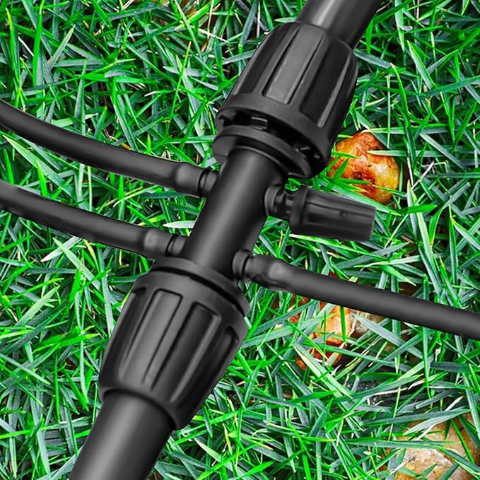 8x12 Inch Drip Irrigation Fittings End Caps2x12 Inch to 14 Inch Locked Barbed Six Hose Connectors 12 Inch Irrigation Fittings End Plugs for (12'' ID x 0.60-0.63'' OD)16mm Drip Tubing Connectors