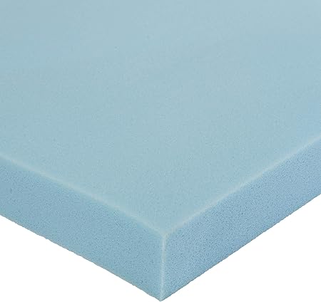 Basics Twin Mattress Topper, Cooling Gel-Infused, CertiPUR-US Certified, 2 Inches, Blue