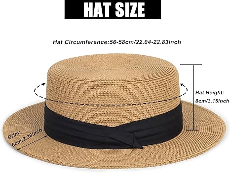 Womens Beach-Sun-Straw-Hat - Travel Wide Brim Fedora Straw Beach Hat Panama Summer Hat