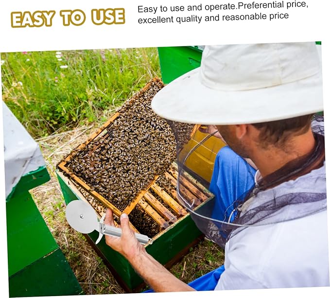 Angoily Practical Cutter Tool for Beekeeping Durable Honeycomb Cutting Knife for Efficient Honey Extraction