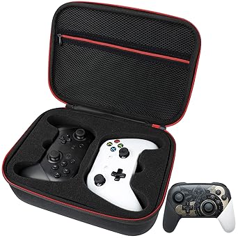 Younik Controller Carrying Travel Case, Protective Hard Case for 2 Controllers, Compatible with P5, P4, X-box 1, Switch Pro and Other Universal Sized Controllers