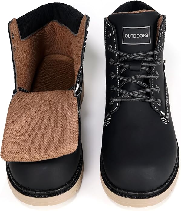 Size 11-Women, 9.5-Men. Eagsouni Mens Womens Winter Snow Boots | Outdoor Boots For Daily Walking Hiking Trekking Climbing?Unisex Warm Lined,Rubber Sole?Anti Slip?Waterproof.