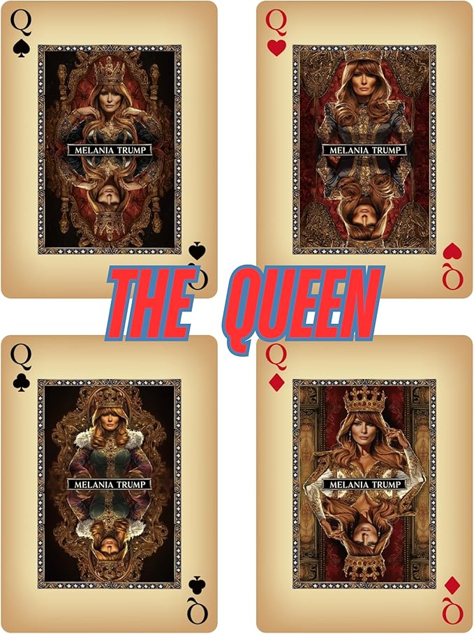 ASVP Shop Trump Playing Cards - Family Allies - Premium Collectors Deck Featuring Donald Trump, Melania, Ivanka, Elon Musk, J.D. Vance The Jokers Biden Kamala Harris - Perfect for Poker Nights