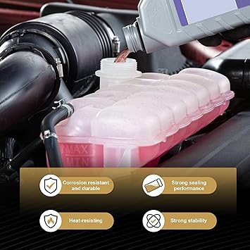 Partsflow Coolant Reservoir Tank W Cap Compatible With 2001-2009 Freightliner Century Class 2003-2009 Freightliner Columbia 603-5201 05-23045-000