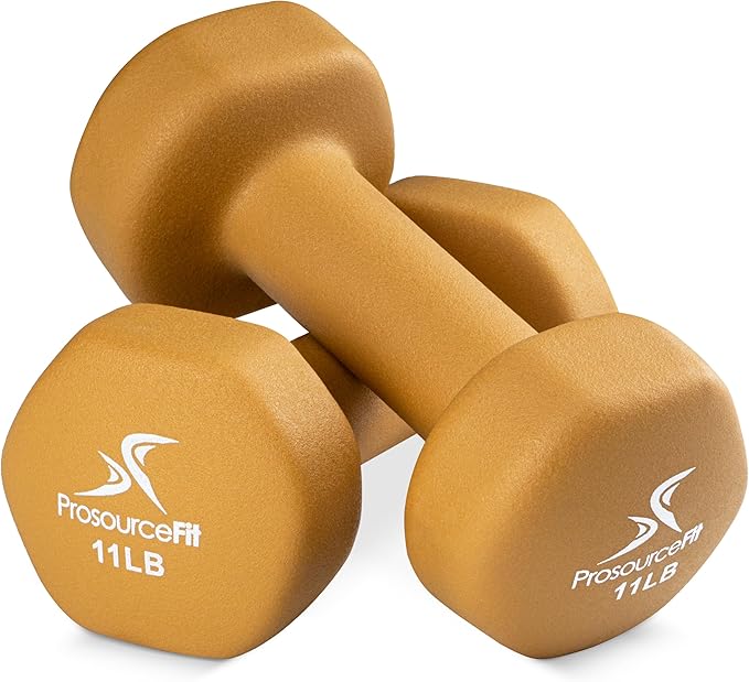 ProsourceFit Neoprene Dumbbell Coated for Non-Slip Grip, 10 lb