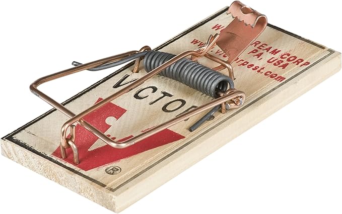 Victor Metal Pedal Mouse Trap - M023 - Wood Mouse Trap, Brown, 2 Count (Pack of 2)