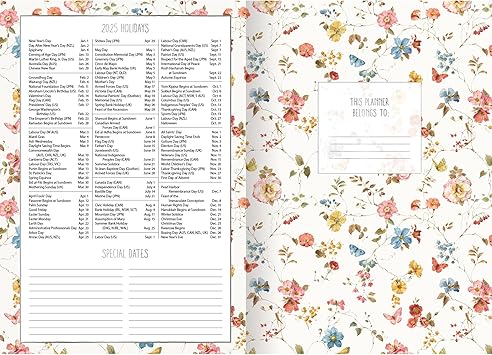 Lang, Watercolor Seasons by Lisa Audit 2025 Monthly Planner