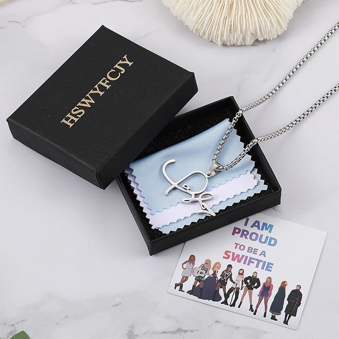 Album Song Title Necklace for Men, TS Inspired Necklace for Music Lover, Singer Fans Gifts Necklace for Boys