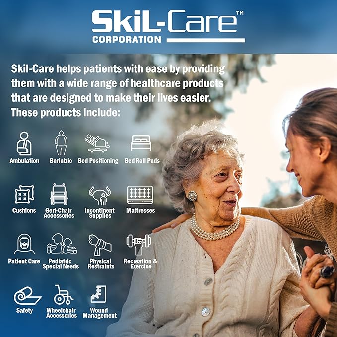 Skil-Care Multi-Ply Heel Protector Cushion, Pair, Synthetic Sheepskin Callus Cushions for Pressure Sores, Foot Pain Relief, Lightweight Heel Protectors, Medical Supplies Use, One Size, 503015