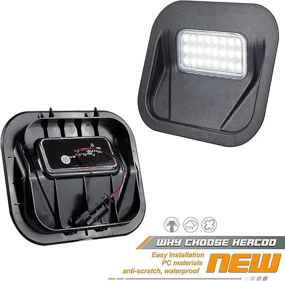 HERCOO Tailgate Step Light LED Truck Bed Multi-Pro Lamp Kit Compatible with GMC Sierra 1500 2500 HD 3500 HD 2020-2021 Chevrolet Silverado 1500 2500 HD 3500 HD 2020, Replacement for 84347814