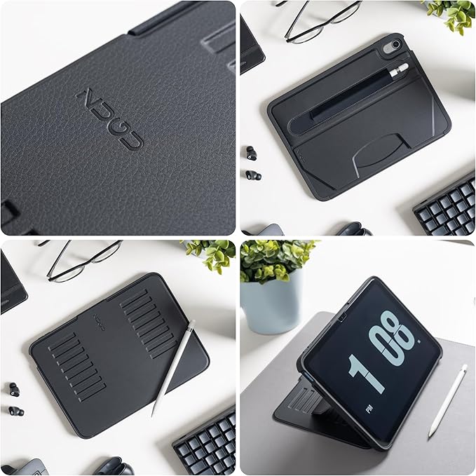 ZUGU CASE for iPad 10.9 Inch Case iPad 11th10th Generation (A16 20252022), Slim Protective Magnetic Stand SleepWake Cover 11th10th Gen iPad Stand, Model s A2696, A2757, A2777, Stealth Black
