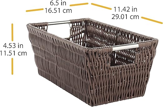 Whitmor Rattique Small Shelf Tote (6500-2712-JAVA)