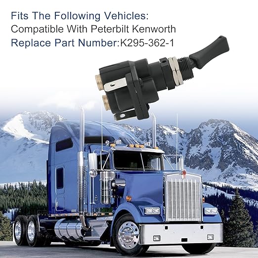 Air Electric Toggle Valve Paddle Switch Compatible with Peterbilt Kenworth Replace K295-362-1