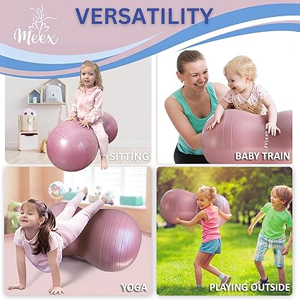 Meex Sensory Peanut Ball for Kids Therapy and Exercise - Enhance Balance, Motor Skills and Physical Therapy Calming Development with Our Yoga Ball - Flexible Seating for Autistic Children