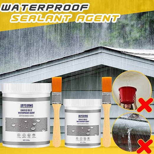 10.5 Oz JAYSUING 2024NEW Invisible Waterproof Agent, Waterproof Insulating Sealant, Used for Repairing Cracks and leaks, Transparent Waterproof Coating