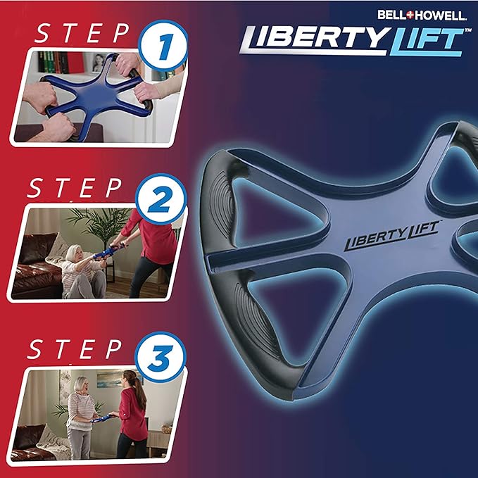 Liberty Lift 15" Standing Aid and Handicap Bar with No-Slip Grip Handles 400 Lbs Weight Capacity, Portable Mobility Medical Support for Elderly Senior Patients As Seen On TV