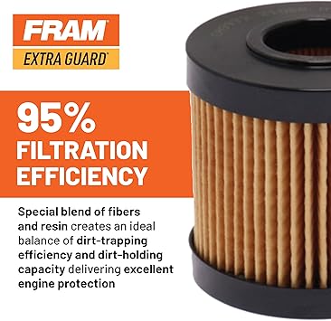 FRAM Extra Guard CH9018, 10K Mile Change Automotive Replacement Interval Cartridge Engine Oil Filter for Select Vehicle Models