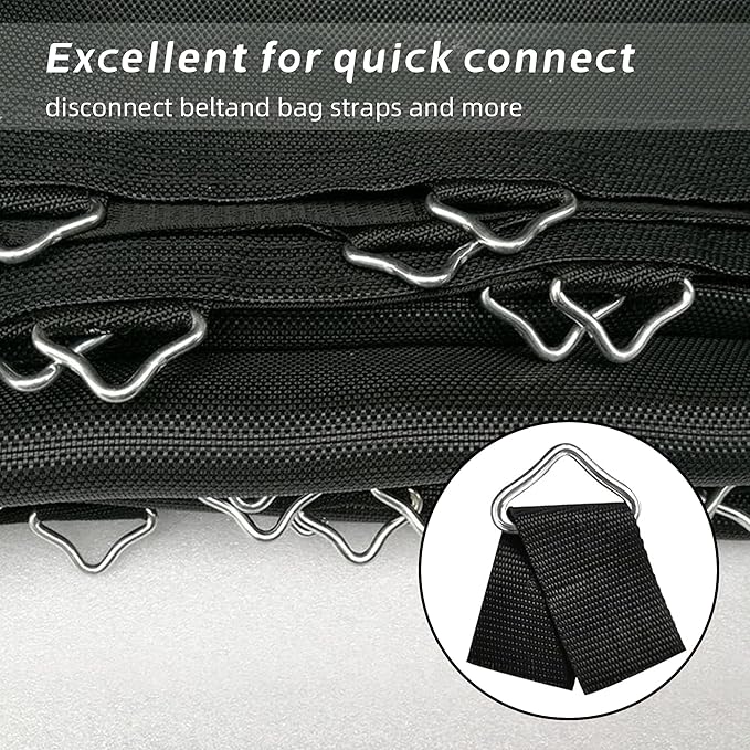 Triangle Ring Buckle,V-Shaped Buckle Trampoline Triangle Ring,Trampoline Replacement Parts,for Trampoline Mat Surface and Jumping Cloth Processing