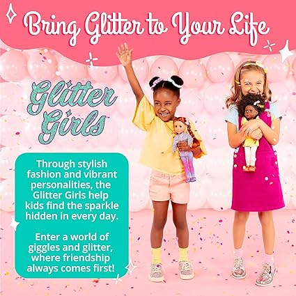 Glitter Girls - Bluebell 14-inch Poseable Fashion Doll - Dolls for Girls Age 3 Up,Pink, Brown, Silver, Blue