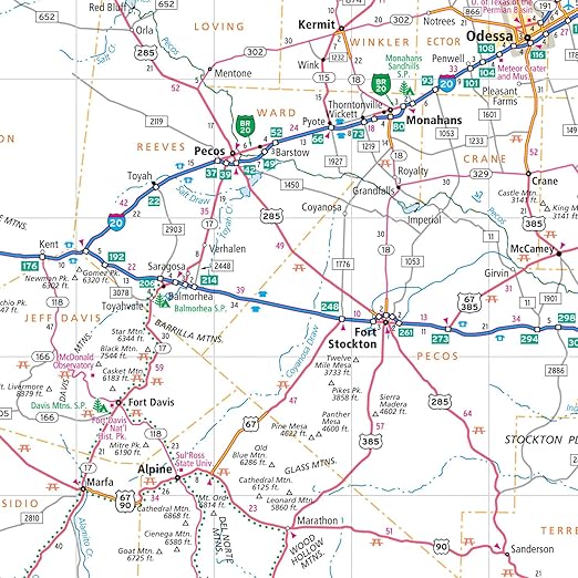 Rand McNally Easy to Fold: Texas State Laminated Map
