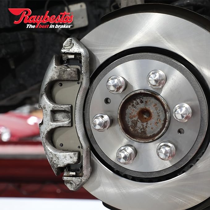 Raybestos R-Line Automotive Replacement Rear Brake Pad Set for Select Ford, Lincoln (MGD1377CH)