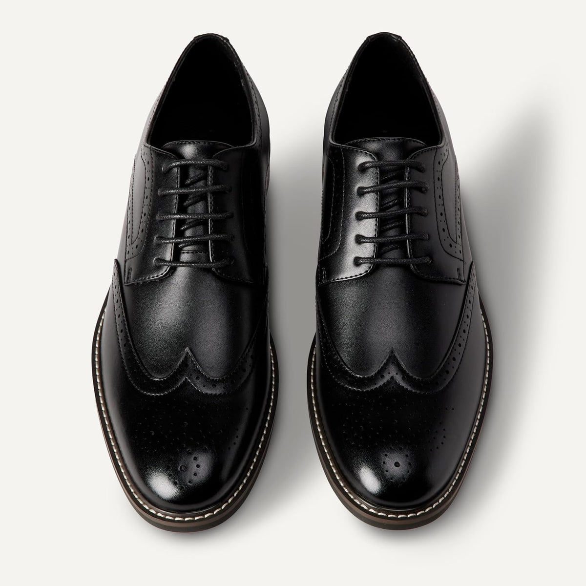 Essentials Men's Wingtip Derby Dress Shoes Size 8