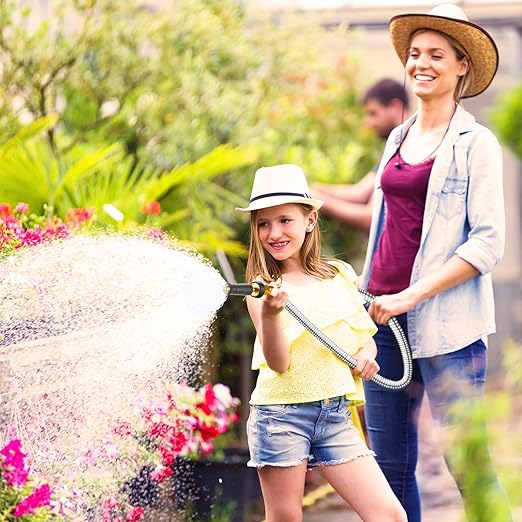 Metal Garden Hose 25 FT - 304 Stainless Steel Water Hose 25 FT - Expandable Short Flexible Garden Hose,no Kink Explosion, no Bite