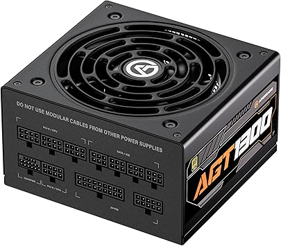 1300W ATX 3.0 PCIE 5.0 Power Supply, 80 Plus Gold Certified, Fully Modular, 10 Year Warranty