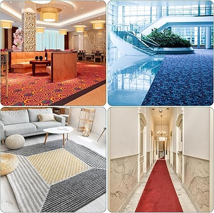 uxcell Floor Transition Strip 6.6ft Self Adhesive Carpet Transition Edging Trim Strip 2 Meter PVC Floor Strip for Height Less Than 3mm, Black