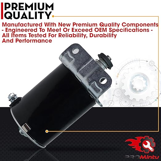 16 Tooth Starter Motor Replaces for Craftsman LT1000 LT3000 LT4000 LT2500 GT5000 Riding Lawn Mower Tractor with Briggs Stratton Intek OHV 16HP 17HP 18HP 19HP 20HP 21HP 22HP 23HP 24HP 26Hp Engine