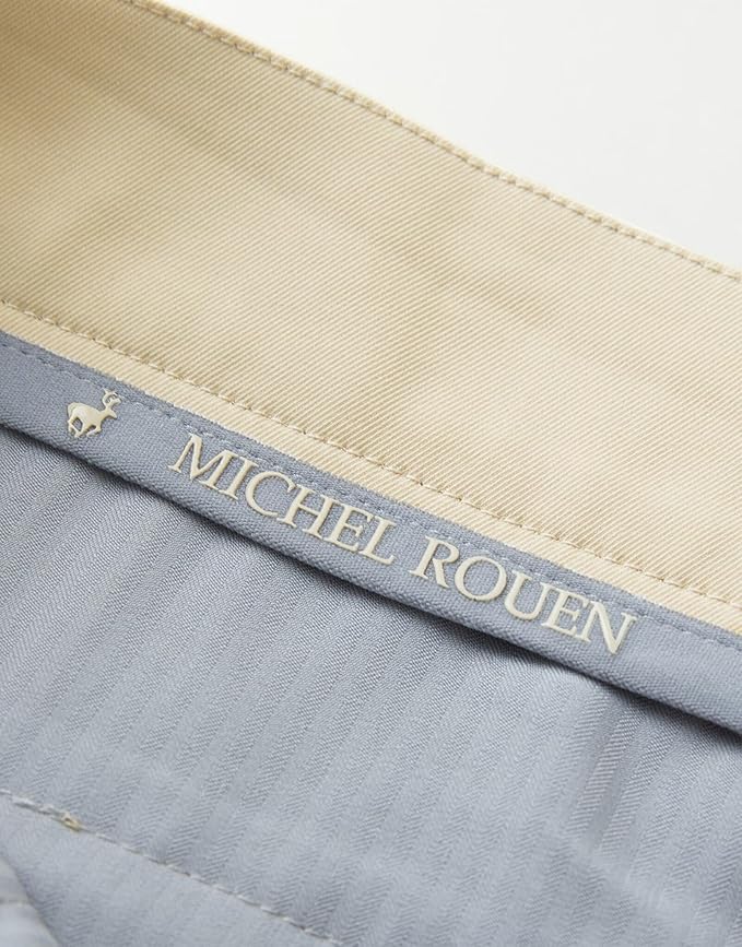 MICHEL ROUEN Golf Shorts Men 7" Solid 8 Pockets Lightweight Water-Resistant Flat Front Flex Stretch Casual Mens Dress Shorts