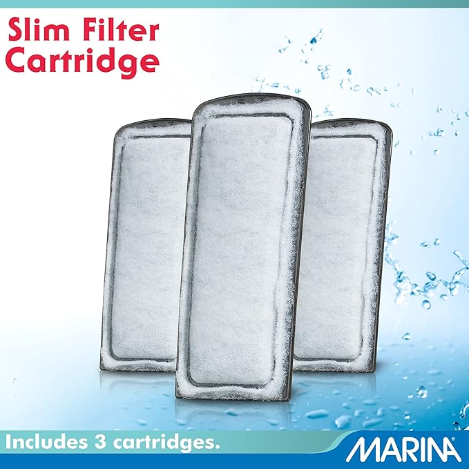 Marina Slim Filter Carbon Plus Ceramic Cartridge, (3 Pack) , 3 Cartridges each, White