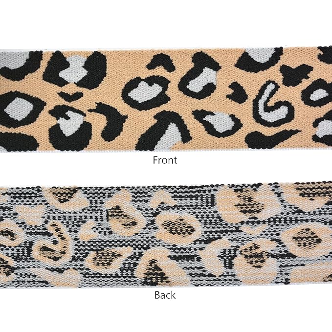 1 Pc Elastic Band for Wig Lace Melting Band Wig Grip Headband Lace Front Wig Headband for Women (3.0cm Beige Leopard Print)