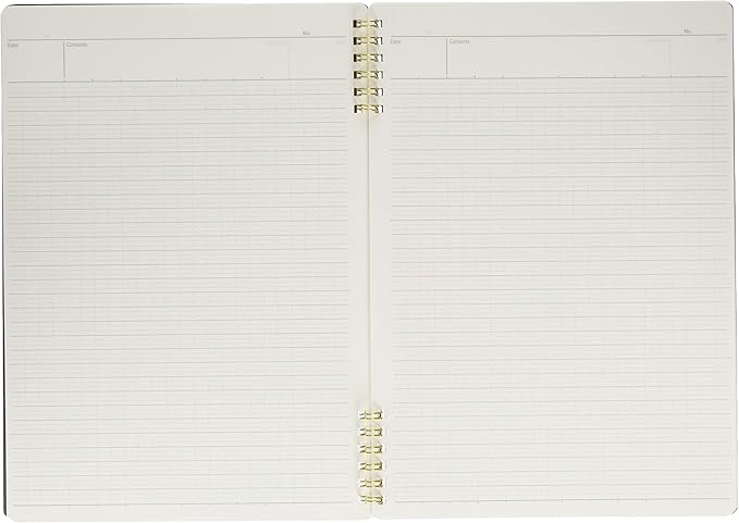 Nakabayashi Logical Prime Notebook, W-Ring Notebook, B5, A Ruled, 65806