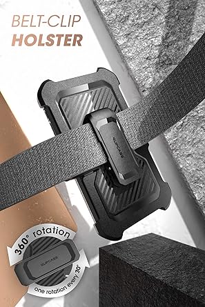 SUPCASE Unicorn Beetle Pro Series Case for Google Pixel 7 Pro (2022 Release), Full-Body Rugged Belt-Clip Kickstand Case with Built-in Screen Protector (Black)