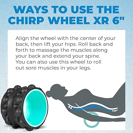 Chirp Wheel XR Knot Kneader - Firm Foam Roller, Deep Tissue Massager, Shiatsu Thumb Massage, Muscle Release Tool for Knots and Tension Relief and for Physical Therapy and Relaxation - 6" Mint